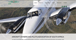 Desktop Screenshot of aopa.co.za