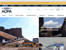 Tablet Screenshot of aopa.org